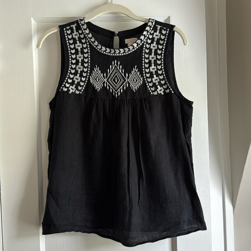 J.Crew 100% linen tank